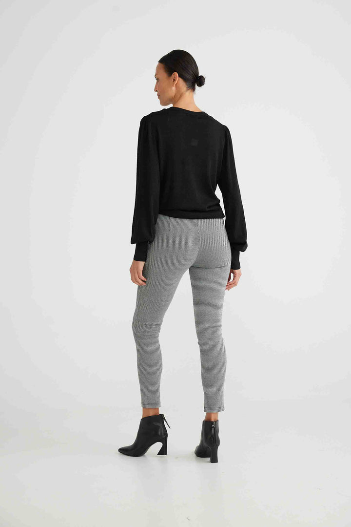 Jetsetter Pant - Black + White Check