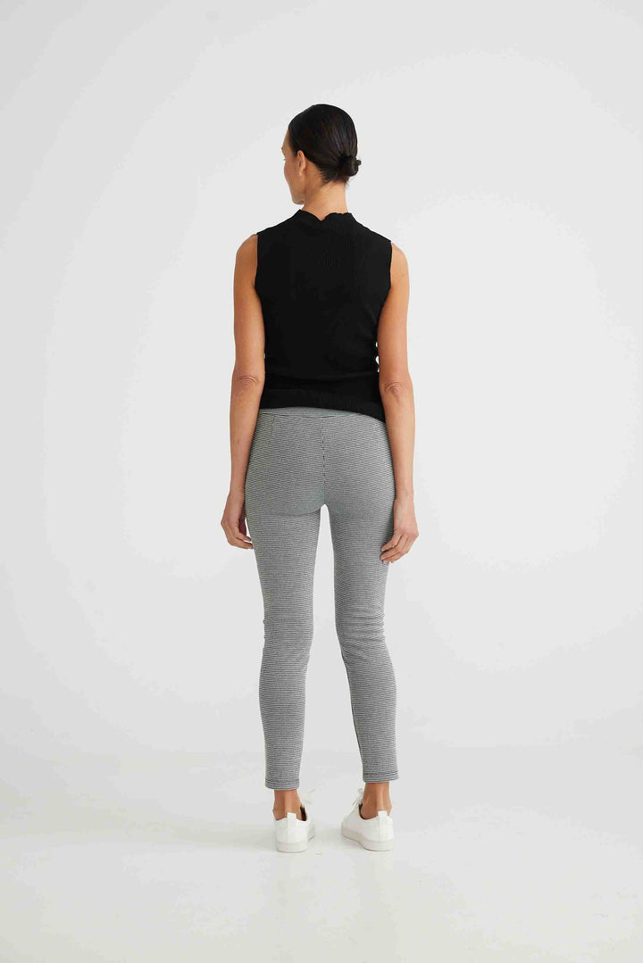 Jetsetter Pant - Black + White Check
