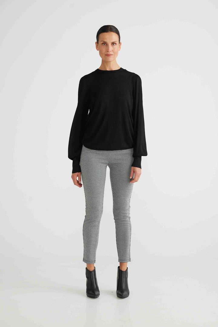 Jetsetter Pant - Black + White Check