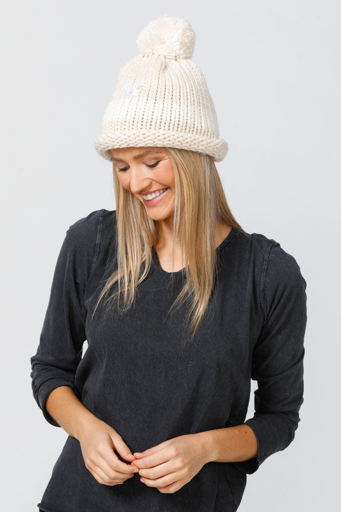 Brave + True Dixie Beanie - Ecru