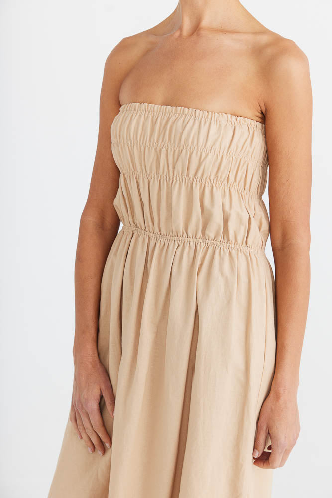 Isabella Dress - Bisque