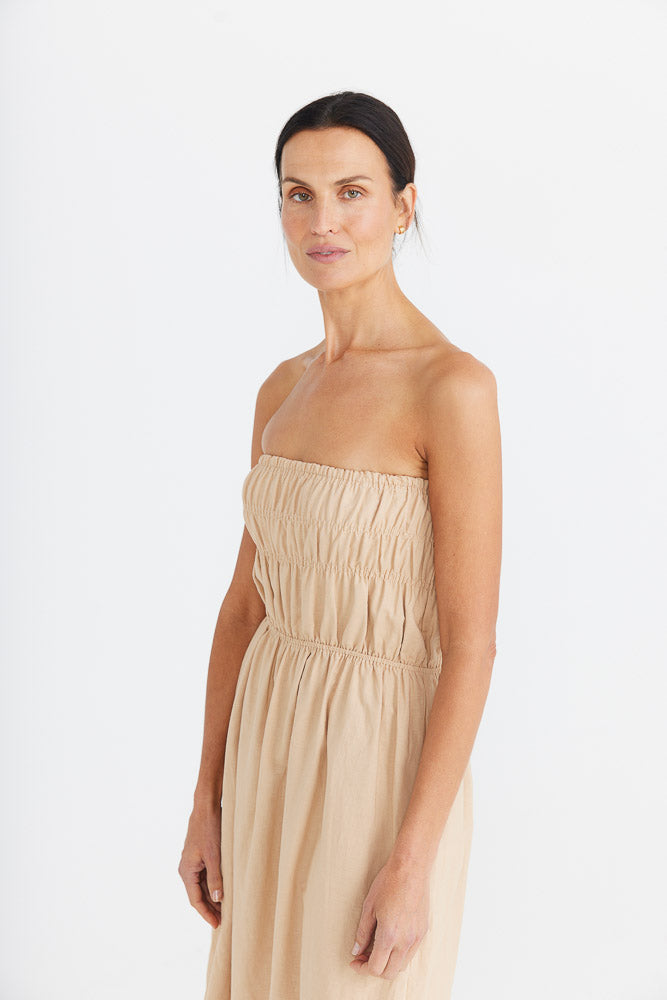Isabella Dress - Bisque