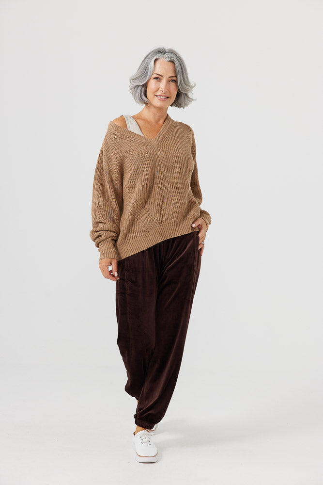 Province Knit - Tan Marle