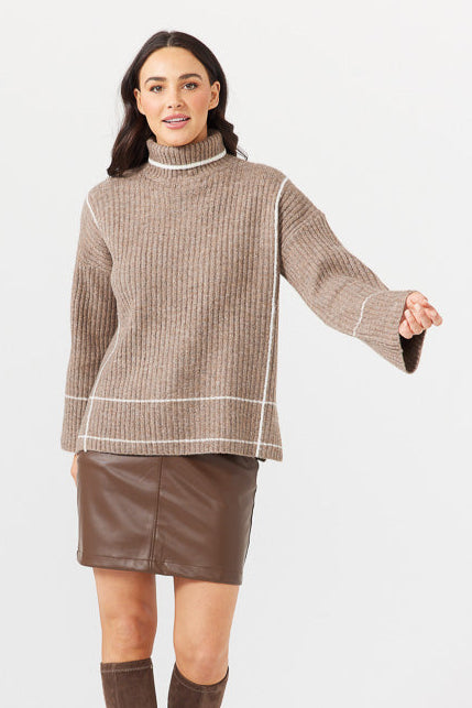 Whistler Knit - Chocolate White