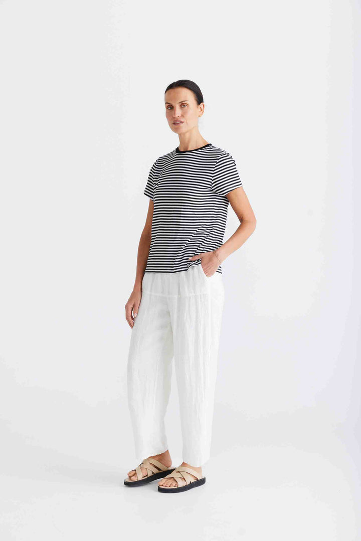 Essential Stripe Tee - Black & White
