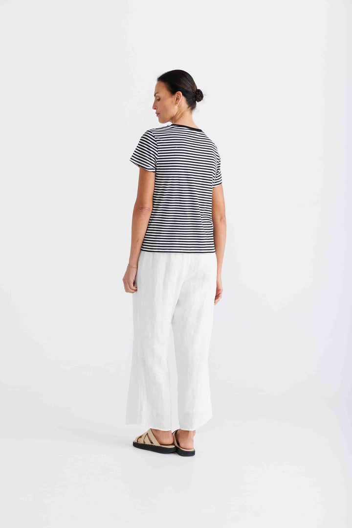 Essential Stripe Tee - Black & White