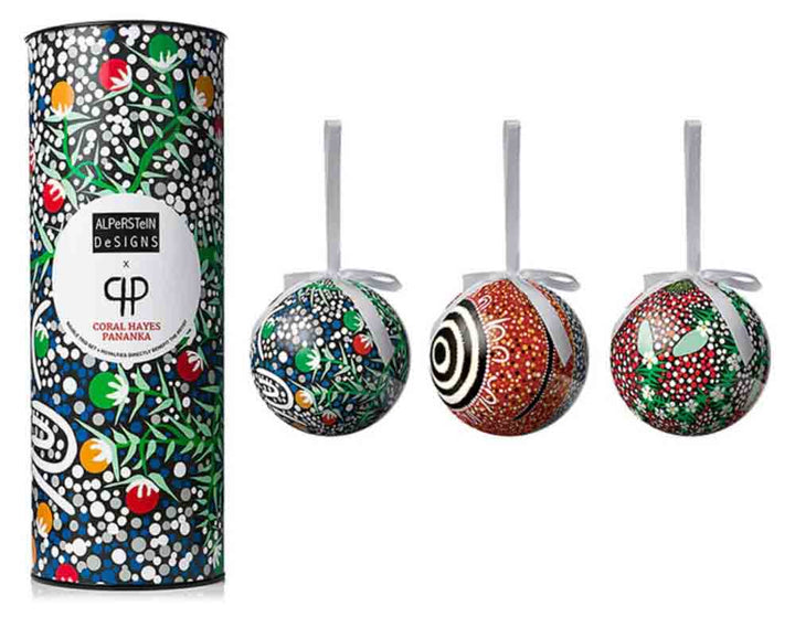 Coral Hays Bauble Set - 3 Pack