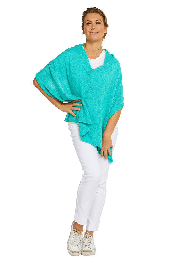 Cashmere Topper - Seashore