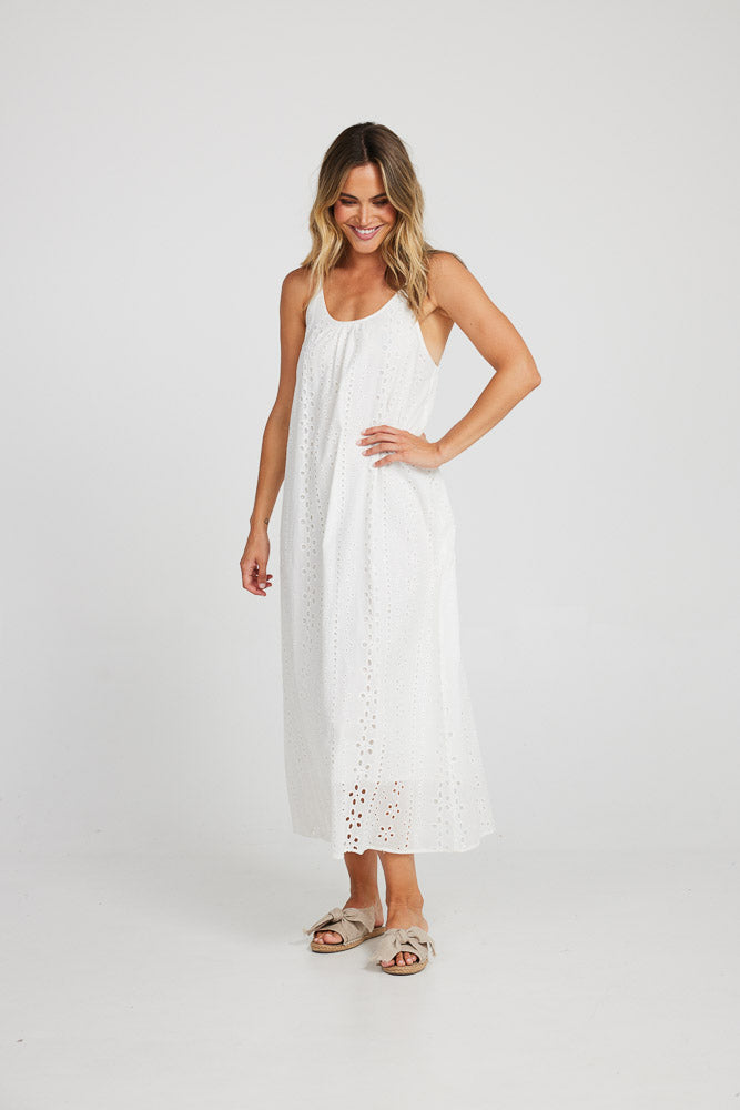 Cooper Island Maxi - White Broderie