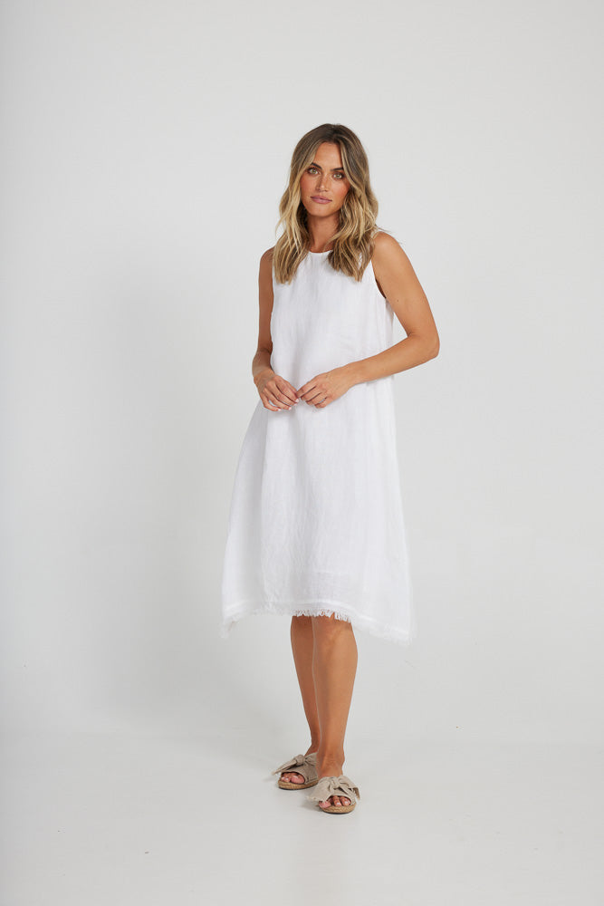 Holiday Miranda Dress - White