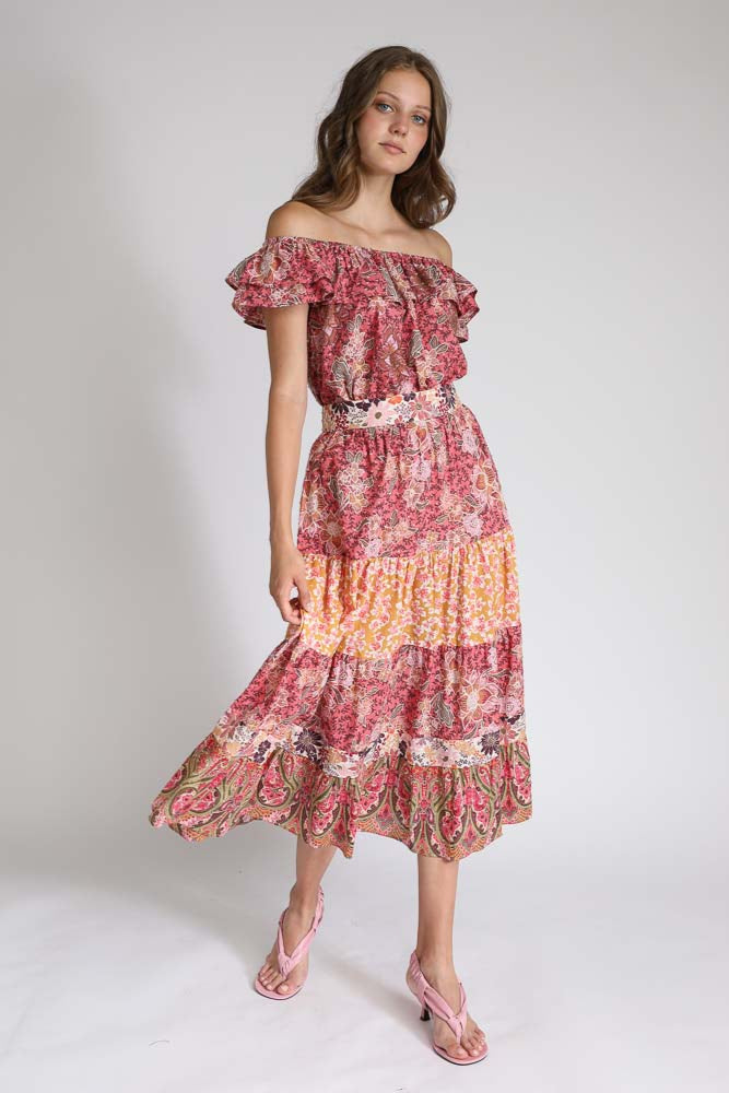Tamara Skirt - Ruby Lotus