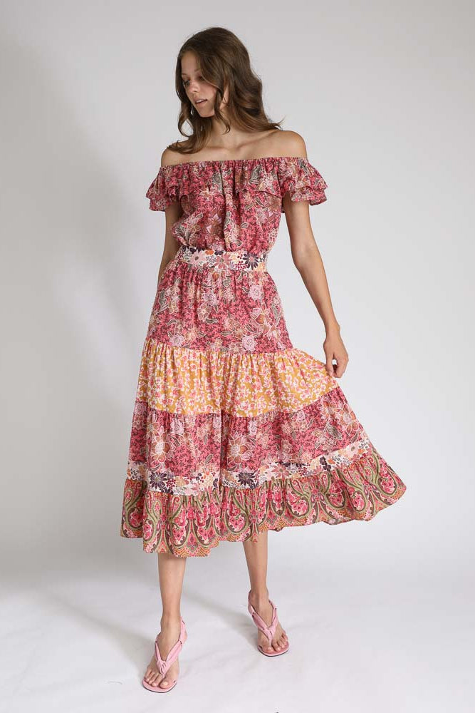Tamara Skirt - Ruby Lotus