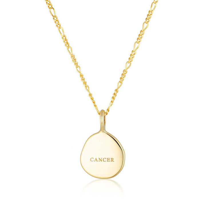 Zodiac Necklace - Cancer - Gold