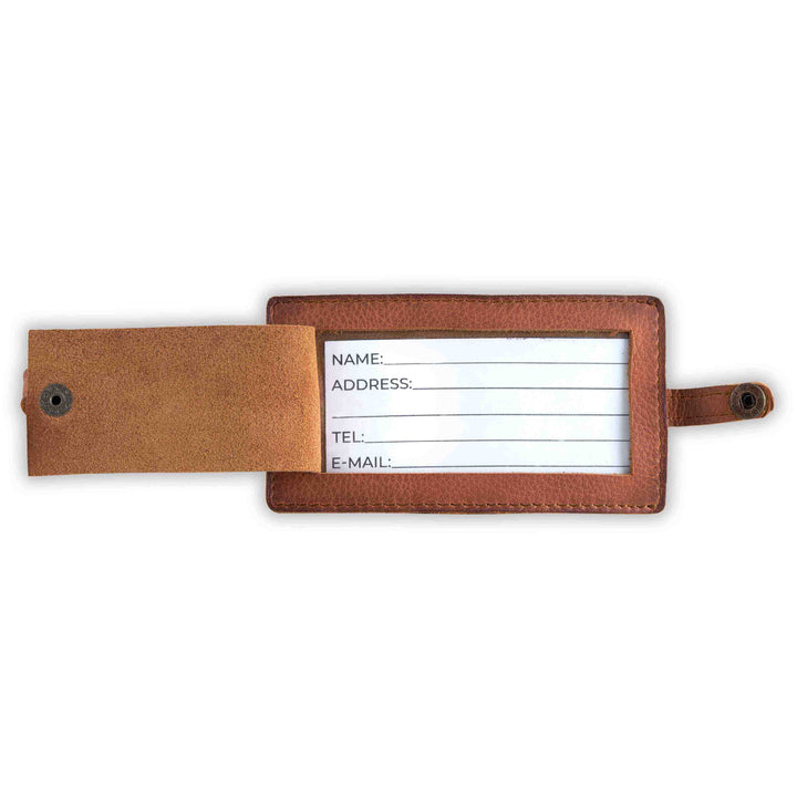 Meili Travel Tag - Mid Brown