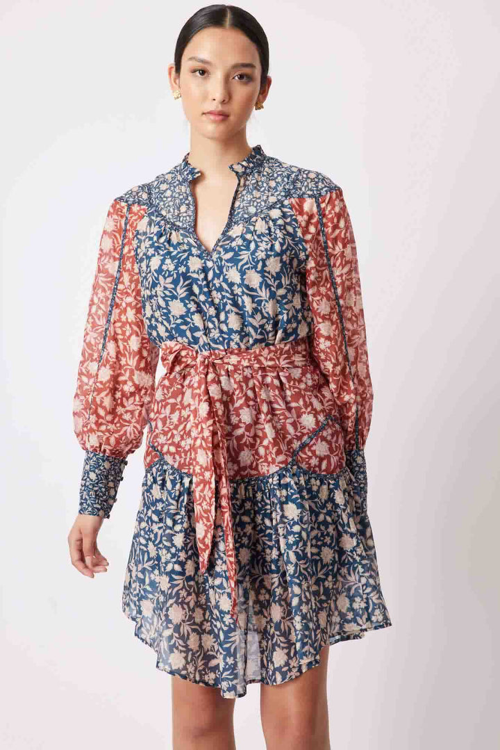 Serena Yoke Dress - Loom Flower