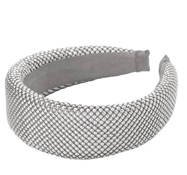 Ebony Metal Mesh Headband in Black Ebony Metal Mesh Headband in Black