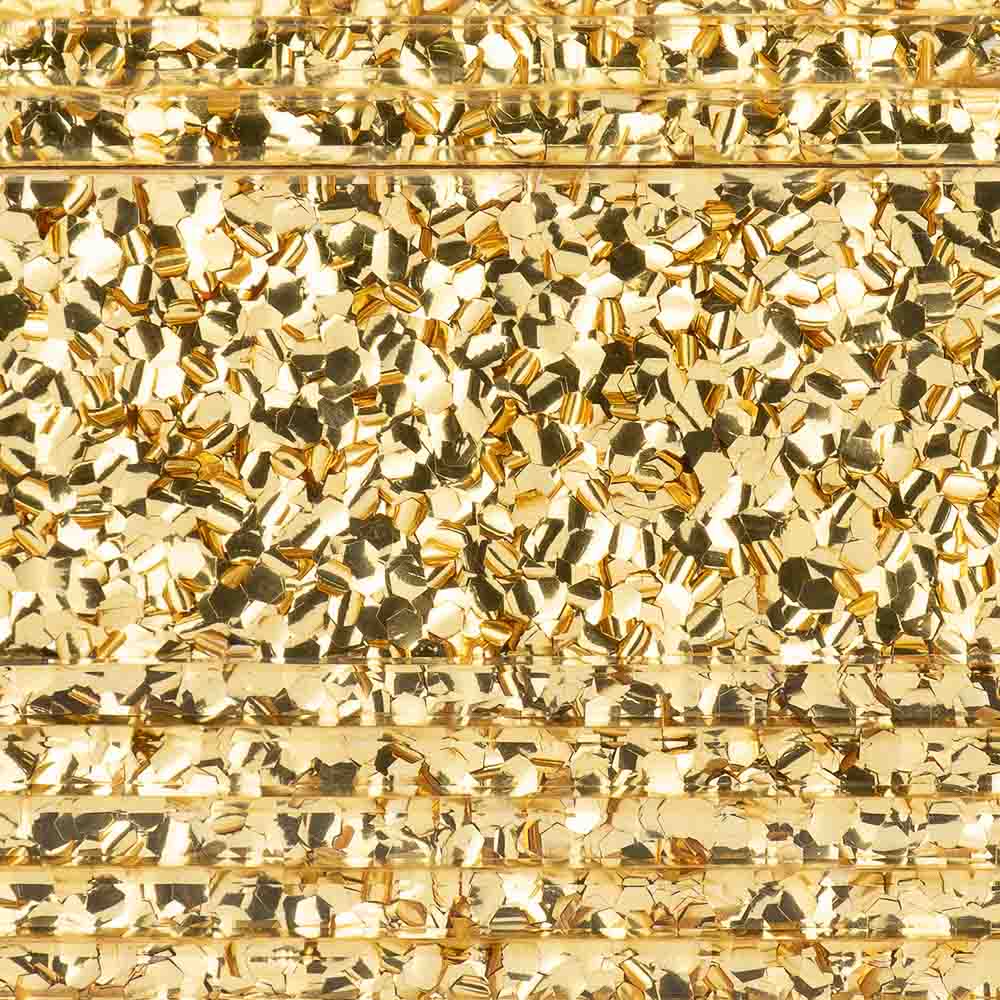 Stacer Acrylic Foldover Clutch - Gold