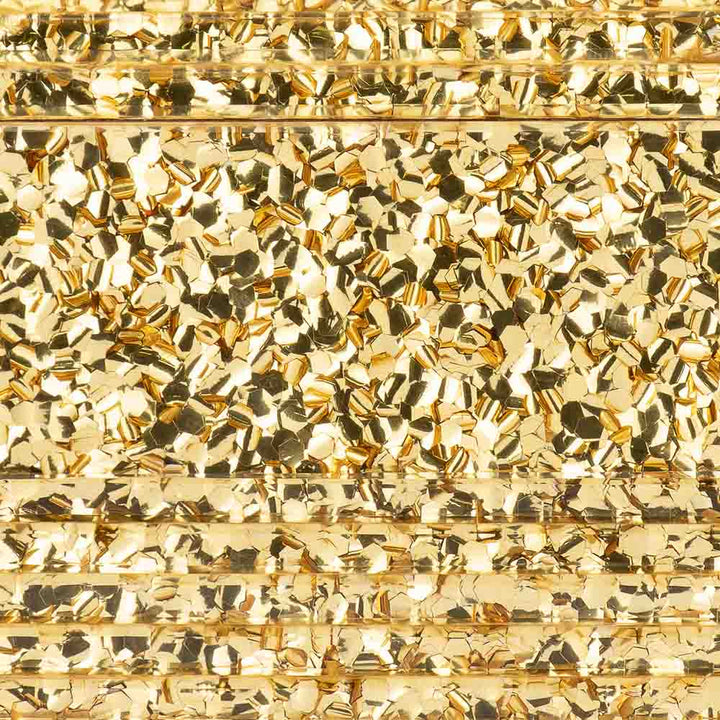 Stacer Acrylic Foldover Clutch - Gold