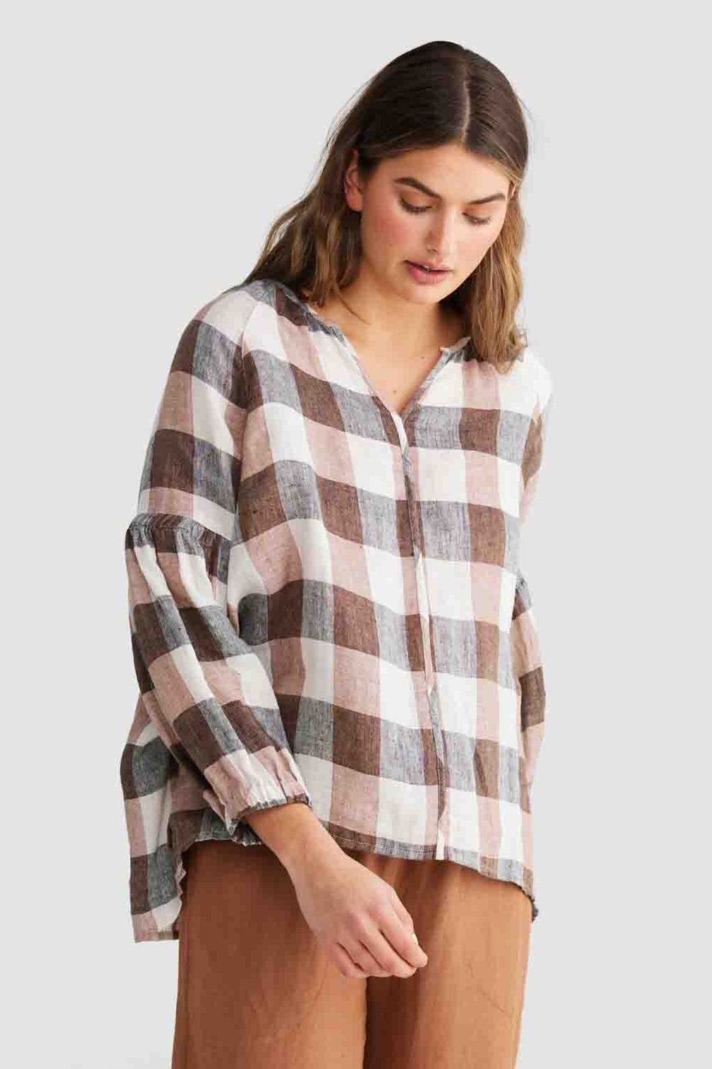 Salerno Top - Luciana Check