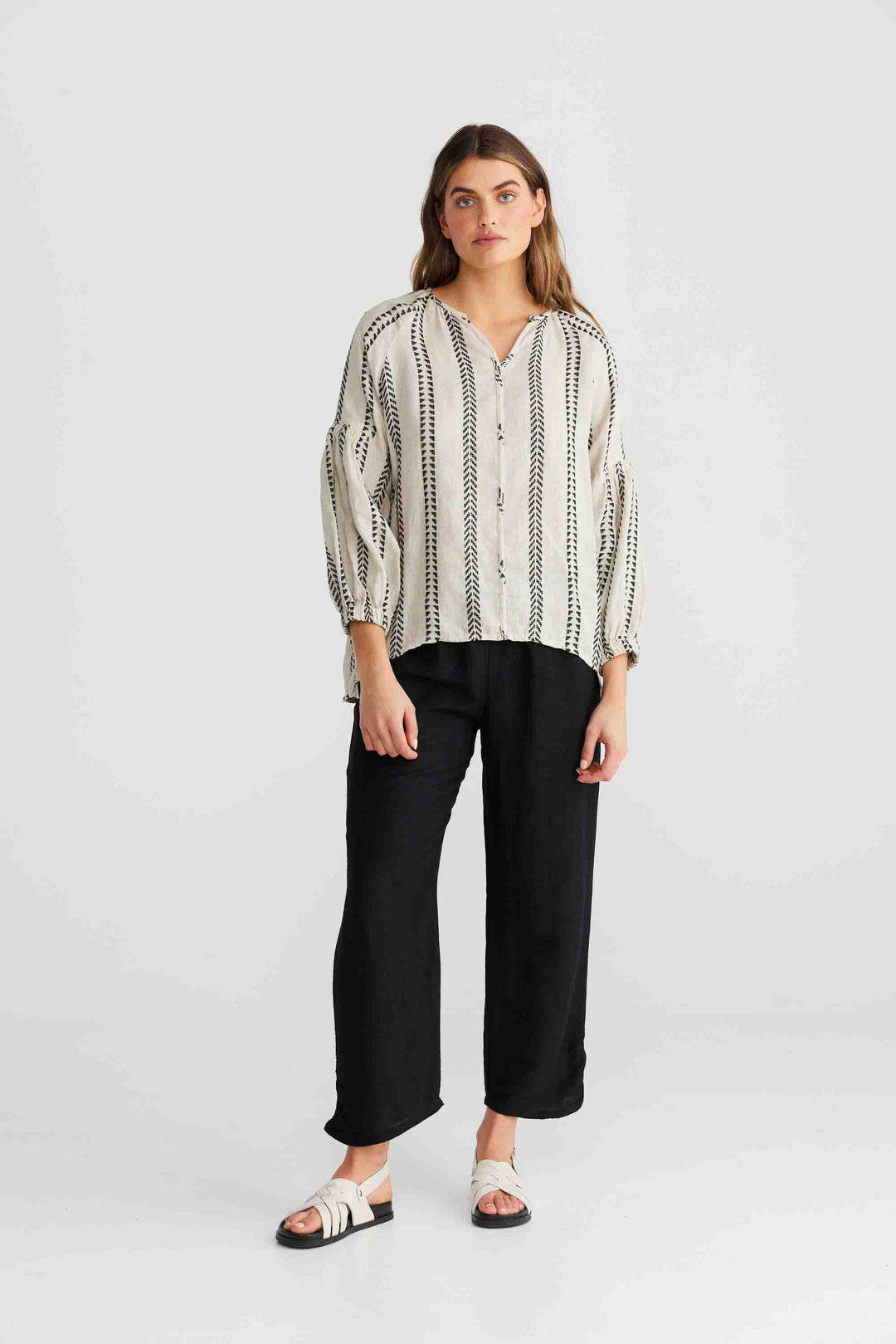 Salerno Top - Valentina Stripe