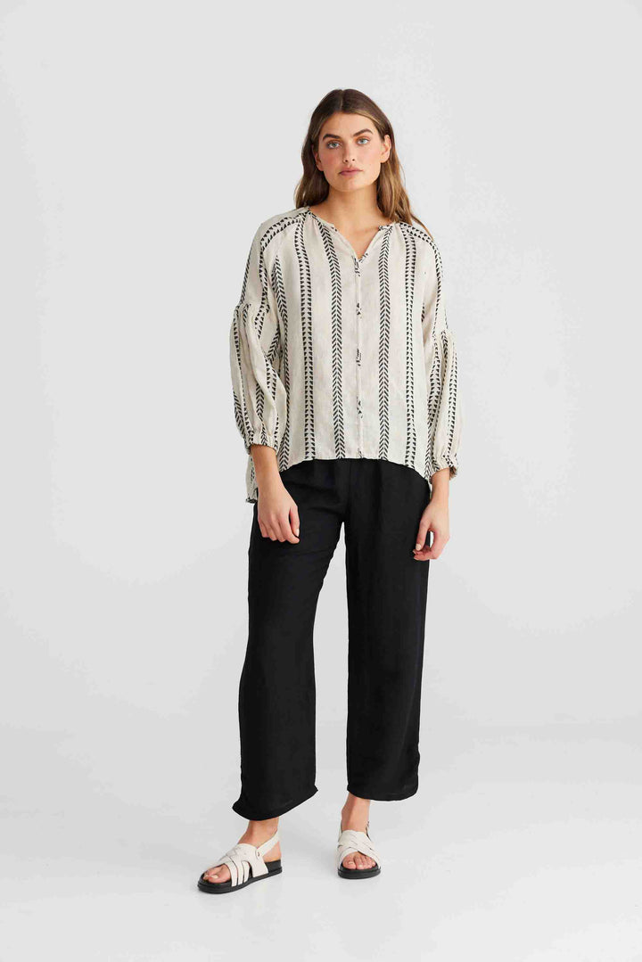 Salerno Top - Valentina Stripe