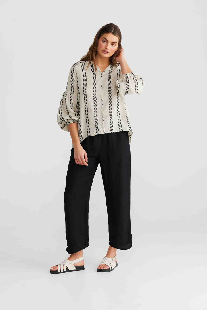 Salerno Top - Valentina Stripe