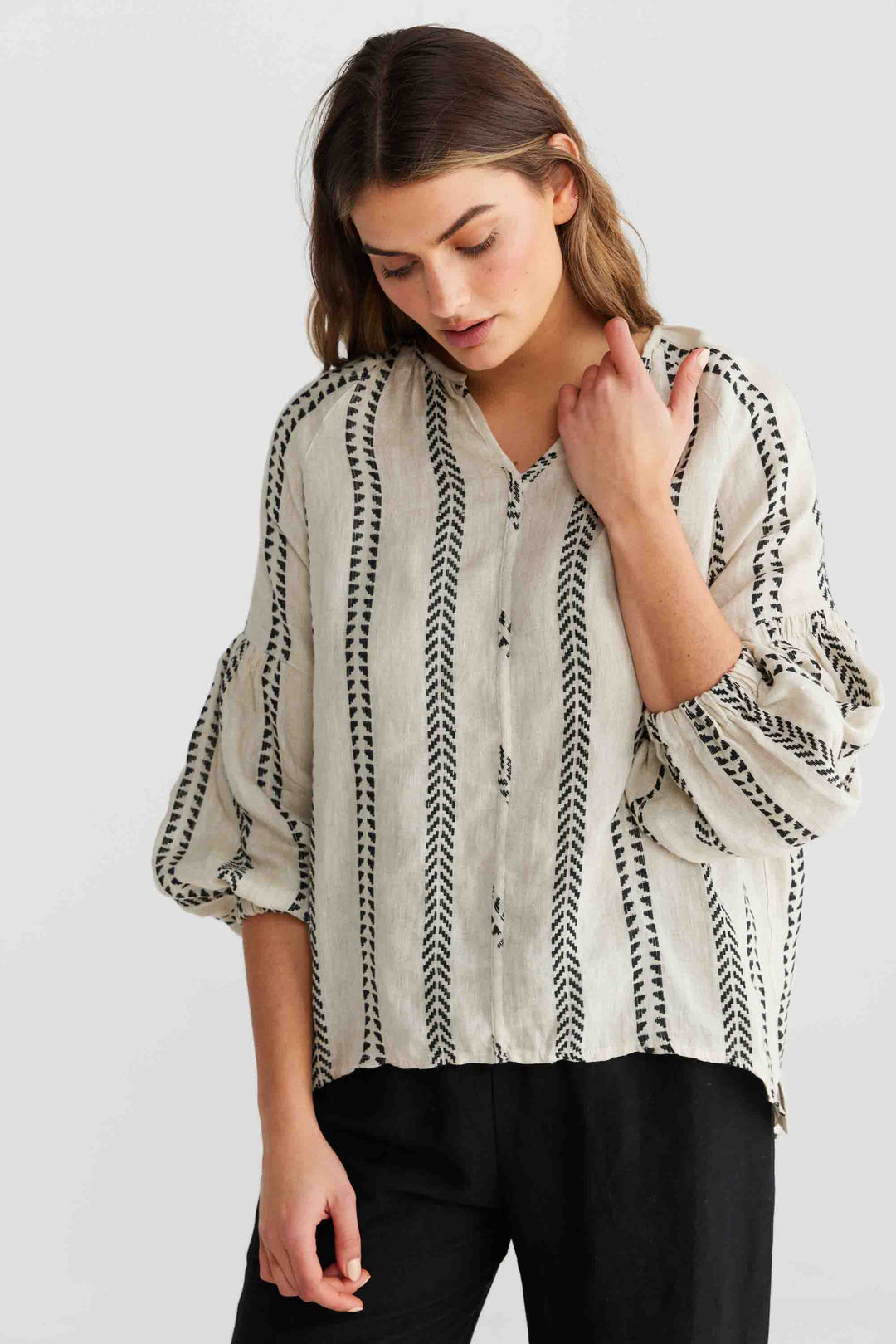 Salerno Top - Valentina Stripe