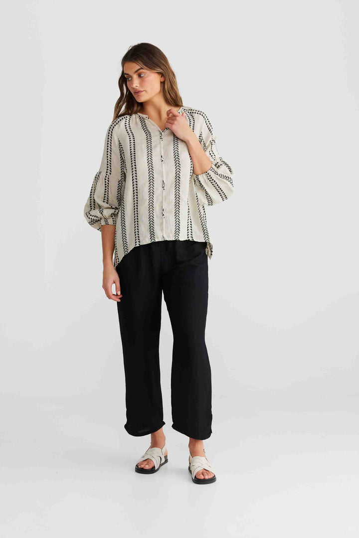 Salerno Top - Valentina Stripe