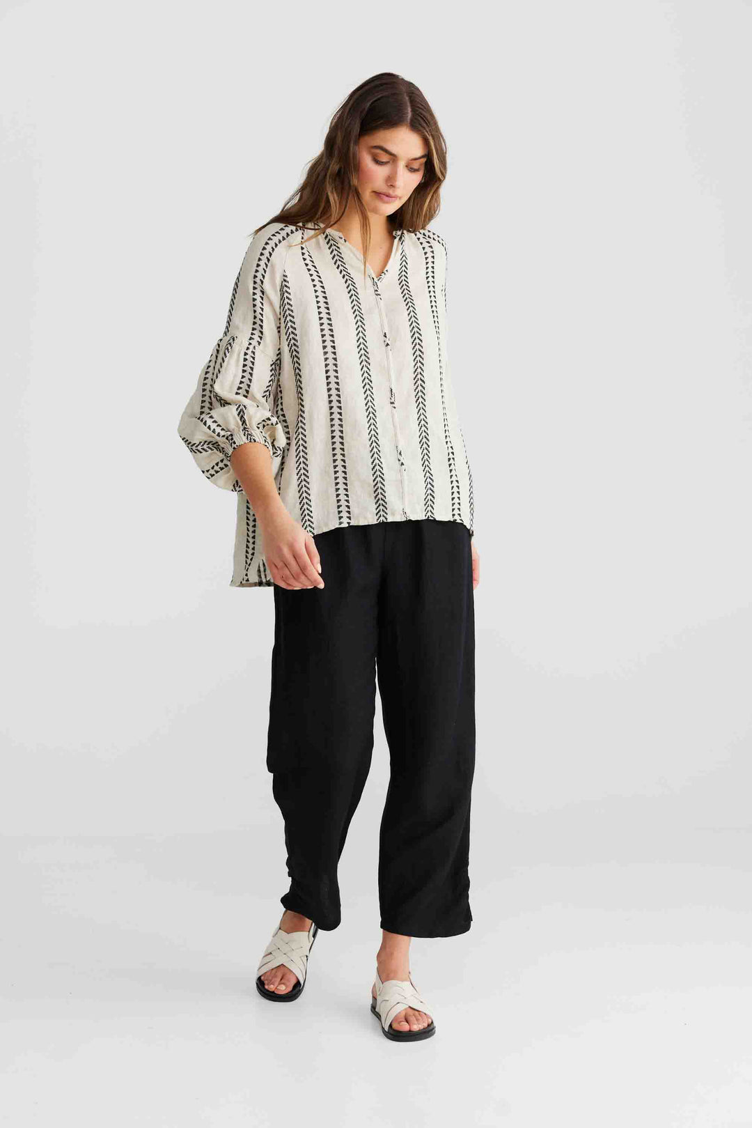 Salerno Top - Valentina Stripe