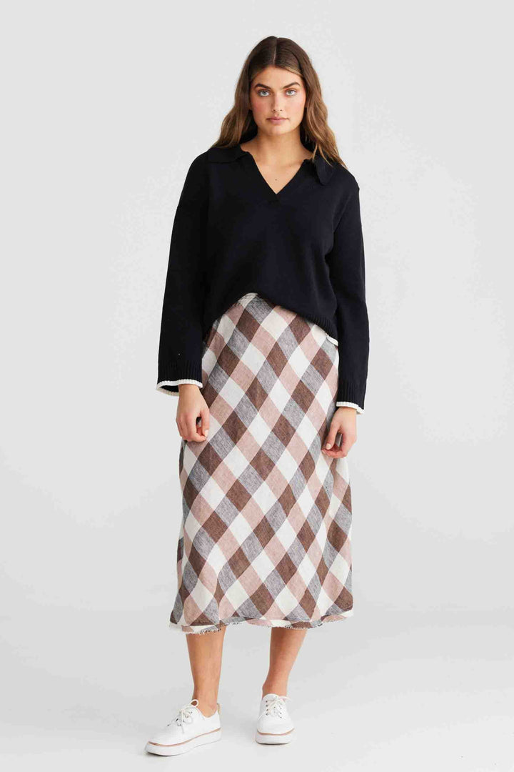 Sicily Skirt - Luciana Check