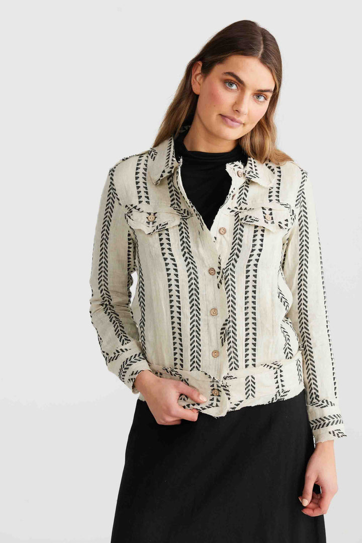 Monza Jacket - Valentina Stripe