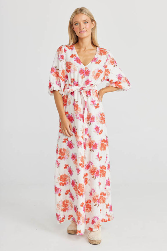 Ava Dress - Bouquet Linen
