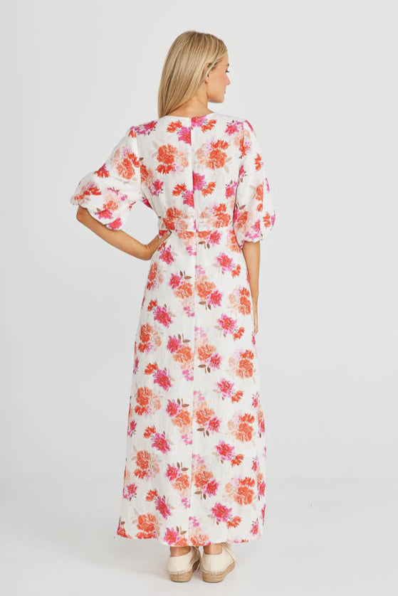 Ava Dress - Bouquet Linen