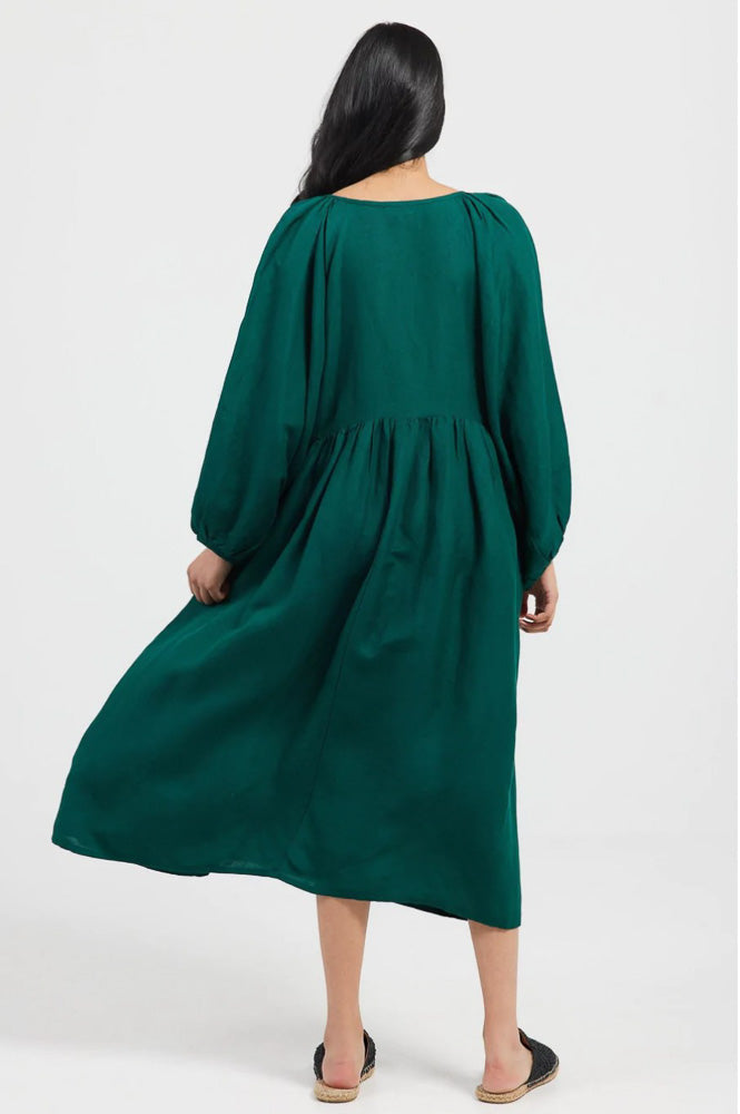 Angel Wings Dress - Emerald