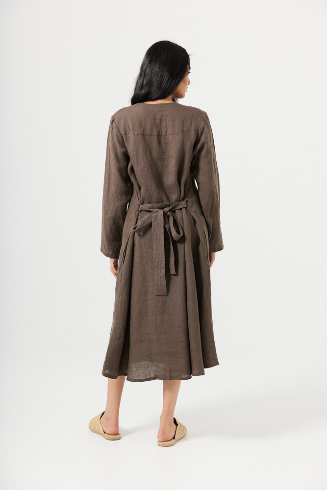 Natalia Dress - Chocolate