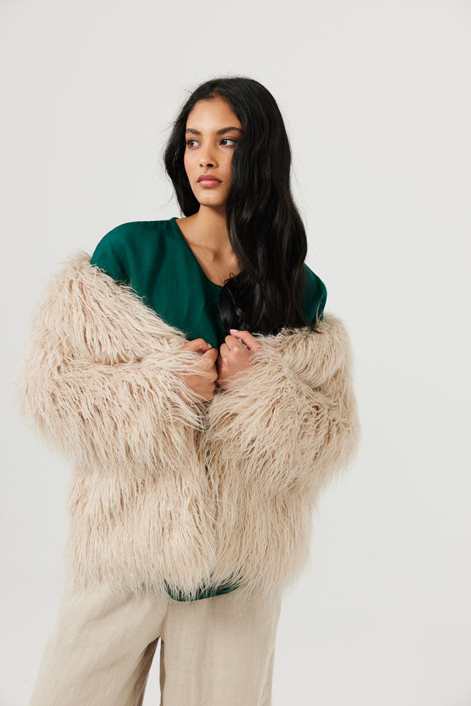 Tolstoy Jacket - Beige (LAST ONE - SIZE XS)
