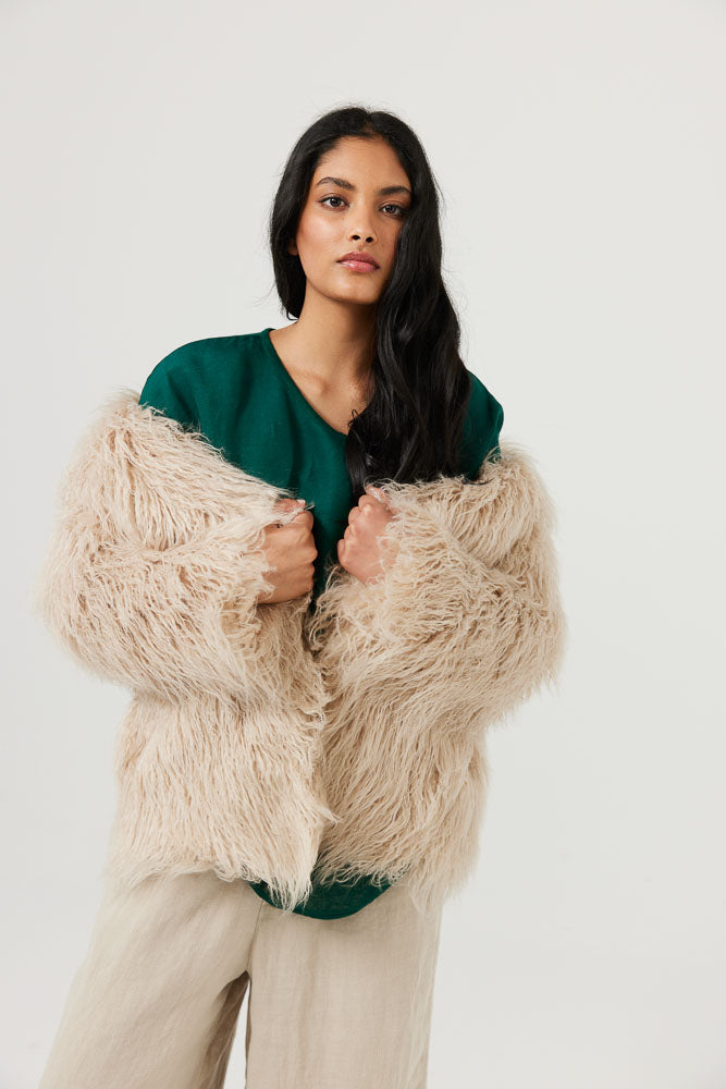 Tolstoy Jacket - Beige (LAST ONE - SIZE XS)