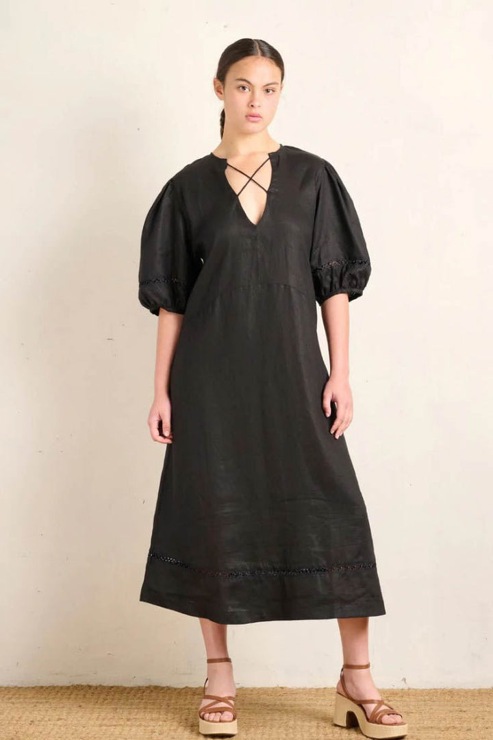 Cross Dress - Black Linen
