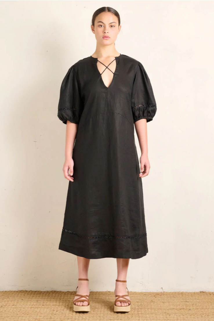 Cross Dress - Black Linen