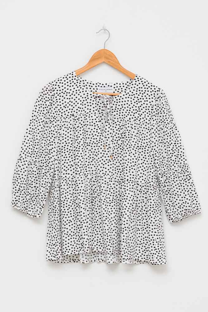 Stella + Gemma Adelaide Shirt - Dalmatian