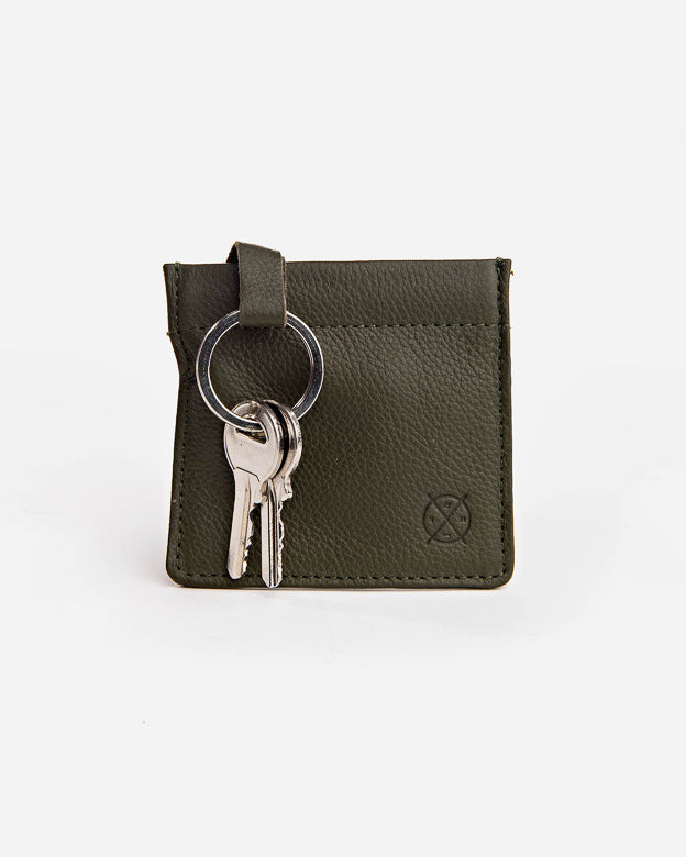 Stitch & Hide Key Pouch - Olive