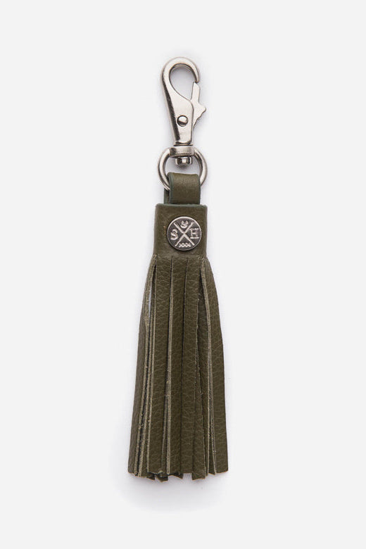 Stitch & Hide Leather Tassel - Olive