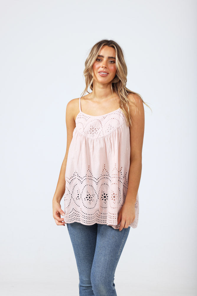 Talisman Stargazer Top - Rose Smoke