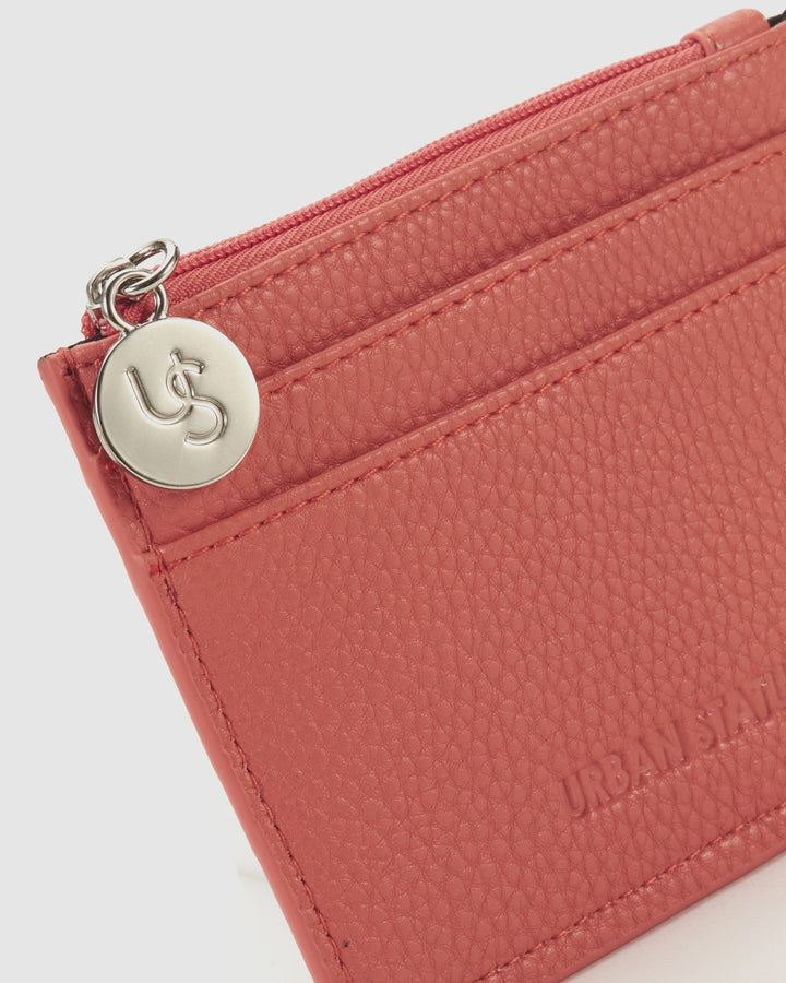 Urban Status Hunter Mini Card Holder - Coral