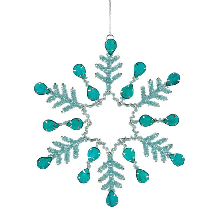 Aquane Hanging Snowflake - Aquamarine