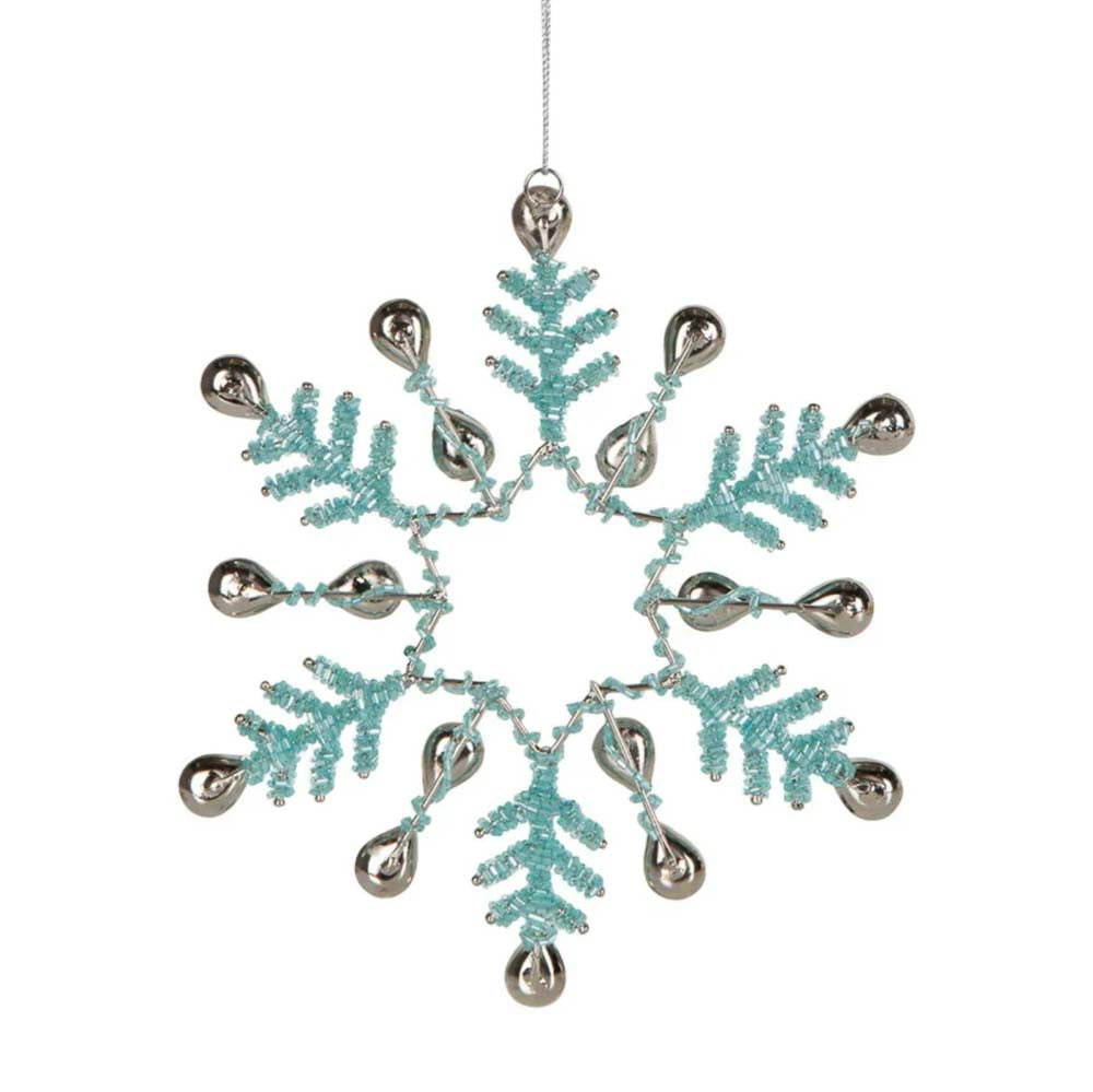 Aquane Hanging Snowflake - Aquamarine
