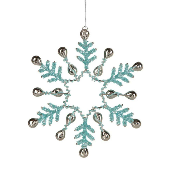 Aquane Hanging Snowflake - Aquamarine